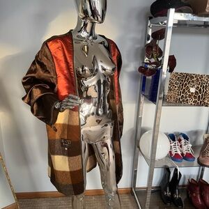 Harbor Master Trench Coat 44 Lining Only Replacement Zip Out Wool Lightweight